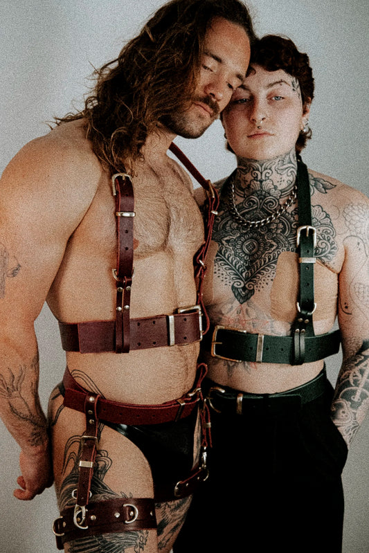 Thigh Cuffs with Belt suspender