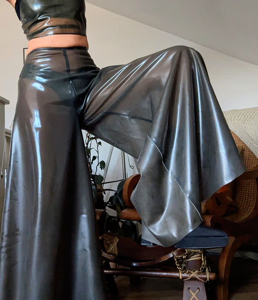Latex Wide leg Trousers