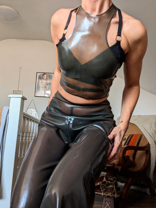 Latex Racer-Back Top