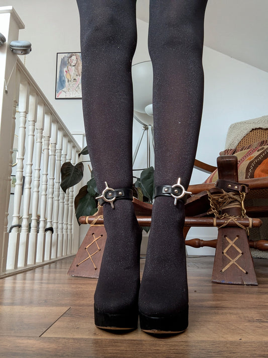 Spike ankle cuffs
