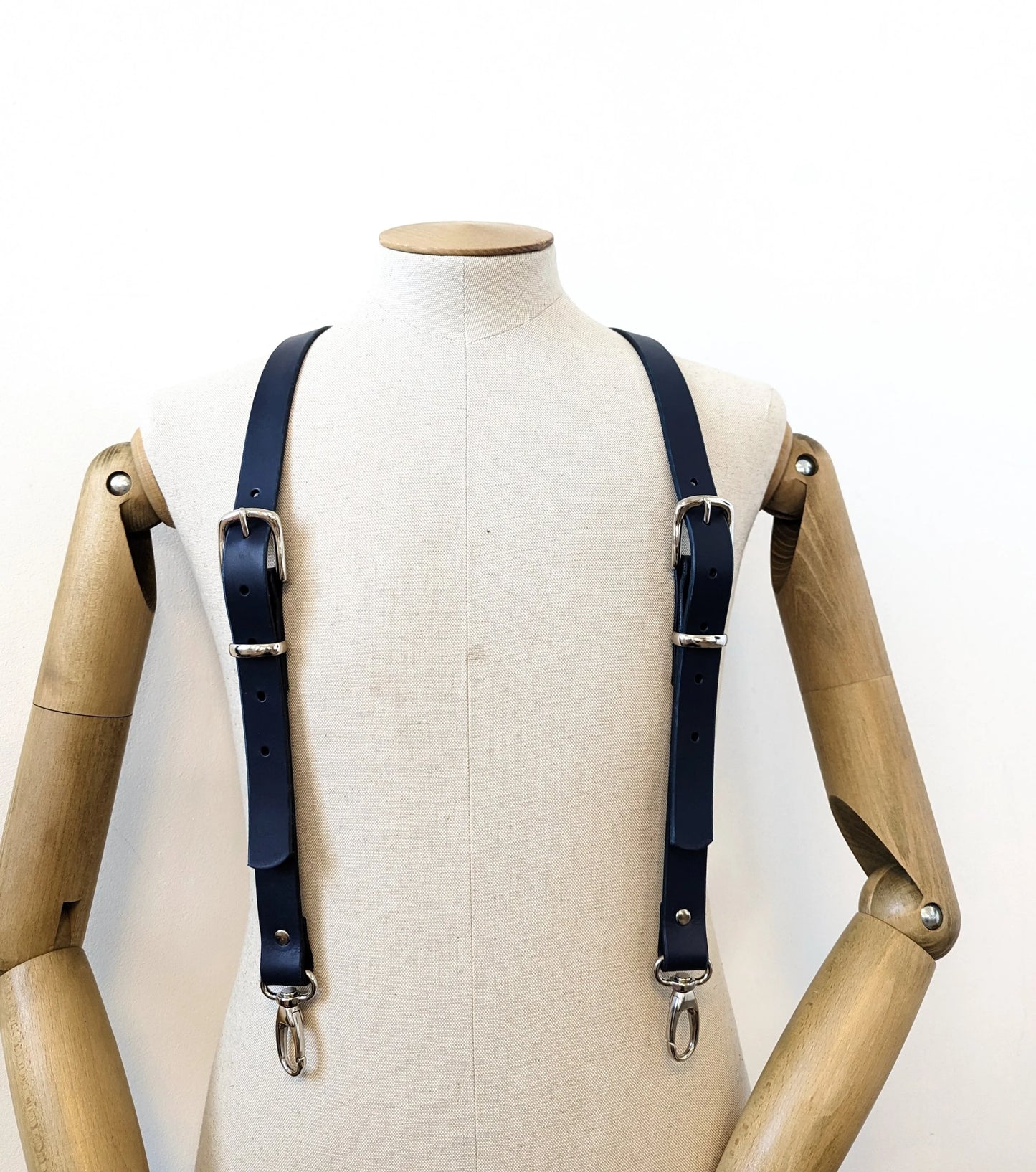 Classic Leather Braces. Unisex trouser braces